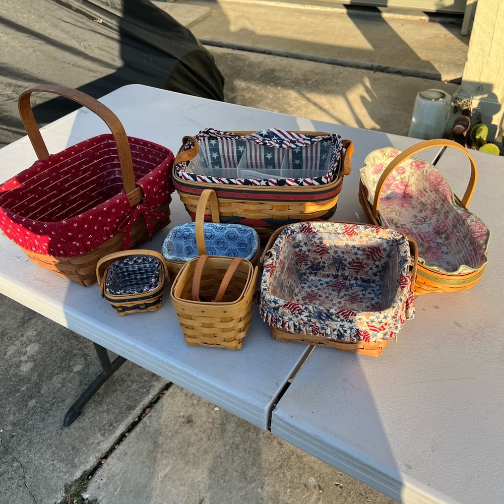 Longaberger Basket Collection price is for all, please read description